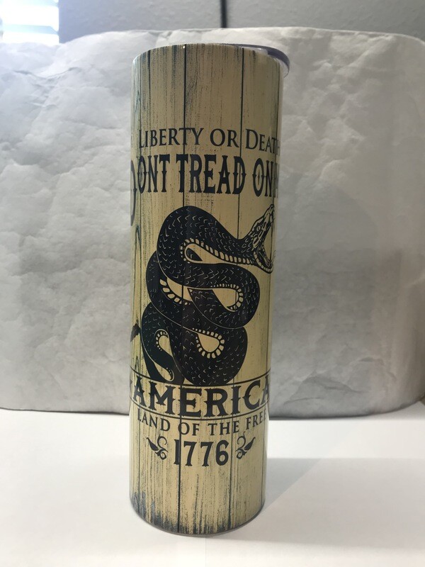 Flag Don't Tread On Me Tumbler
