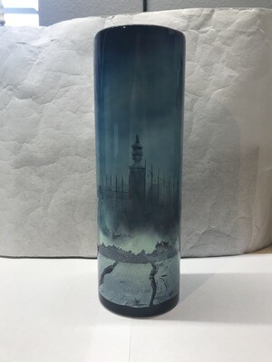Halloween Spooky Graveyard Background Tumbler