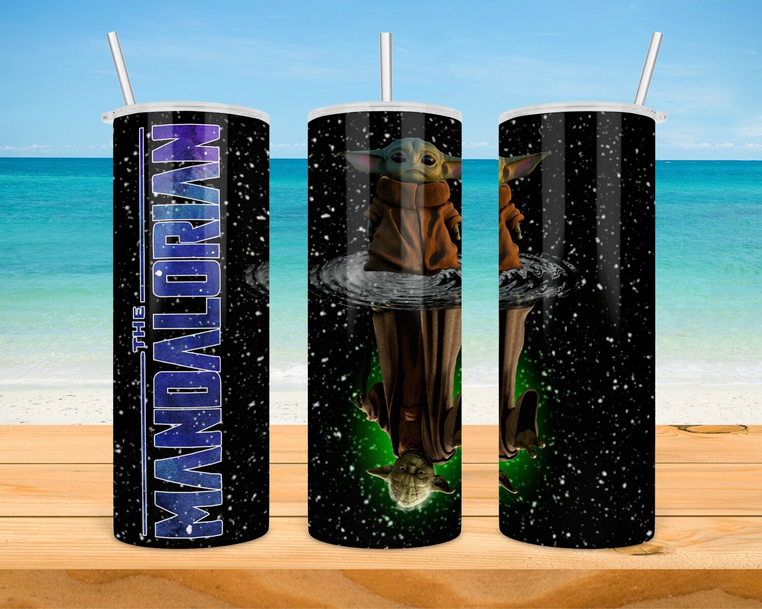 Star Wars Mandalorian Yoda Tumbler
