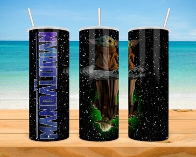Star Wars Mandalorian Yoda Tumbler