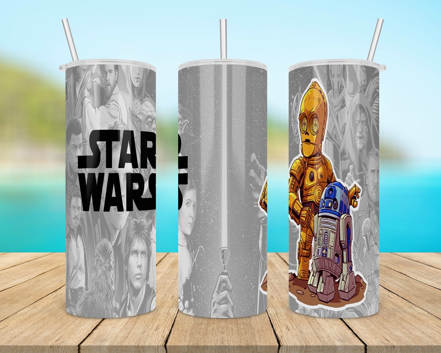 Star Wars R2D2 C3PO Tumbler
