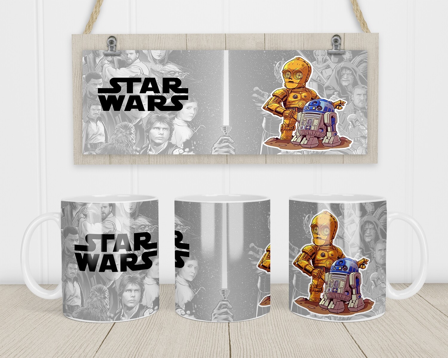 Star Wars R2D2 C3PO Coffee Mug