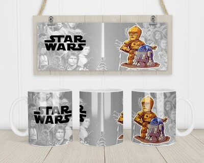 Star Wars R2D2 C3PO Coffee Mug