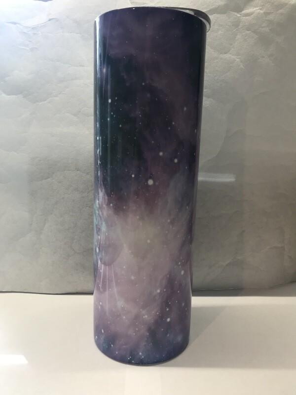 Purple Galaxy Glitter Abstract Tumbler