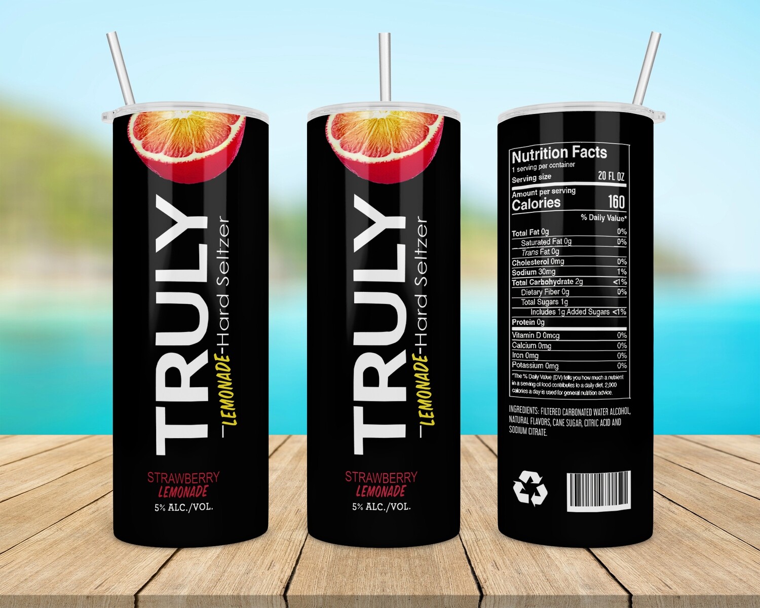 Truly Lemonade Drink Tumbler