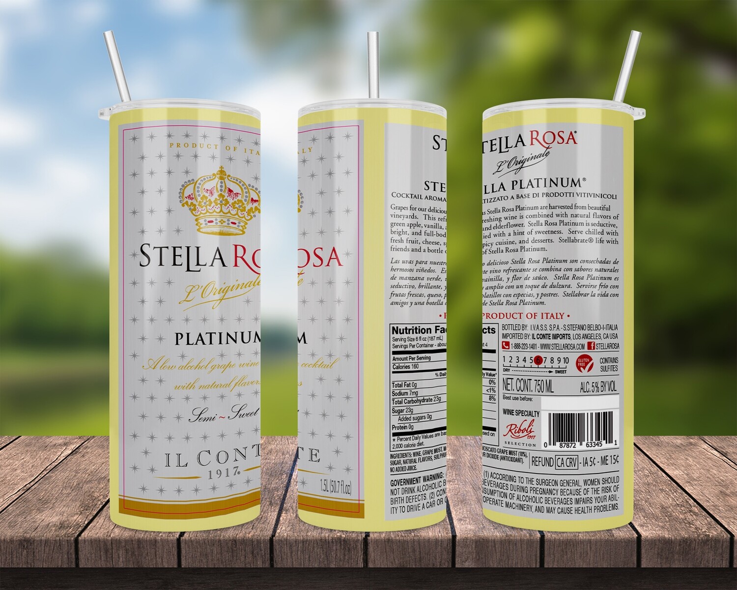 Stella Rosa Platinum Wine Tumbler