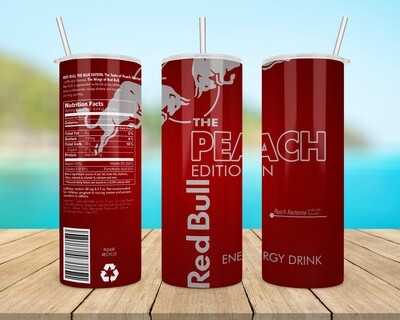 Red Bull Peach Energy Drink Tumbler