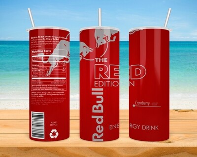 Red Bull Red Energy Drink Tumbler