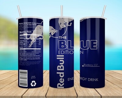 Red Bull Blue Energy Drink Tumbler