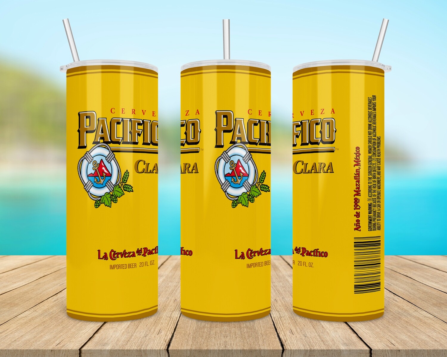 Pacifico Beer Tumbler