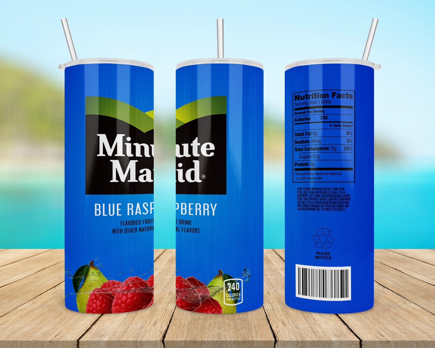 Minute Maid Blue Raspberry Tumbler