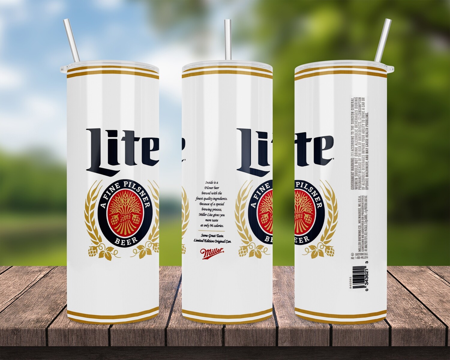 Miller Lite Beer Tumbler