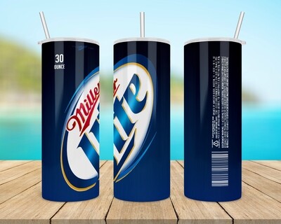Miller Lite Beer Tumbler