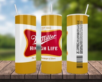 Miller High Life Beer Tumbler