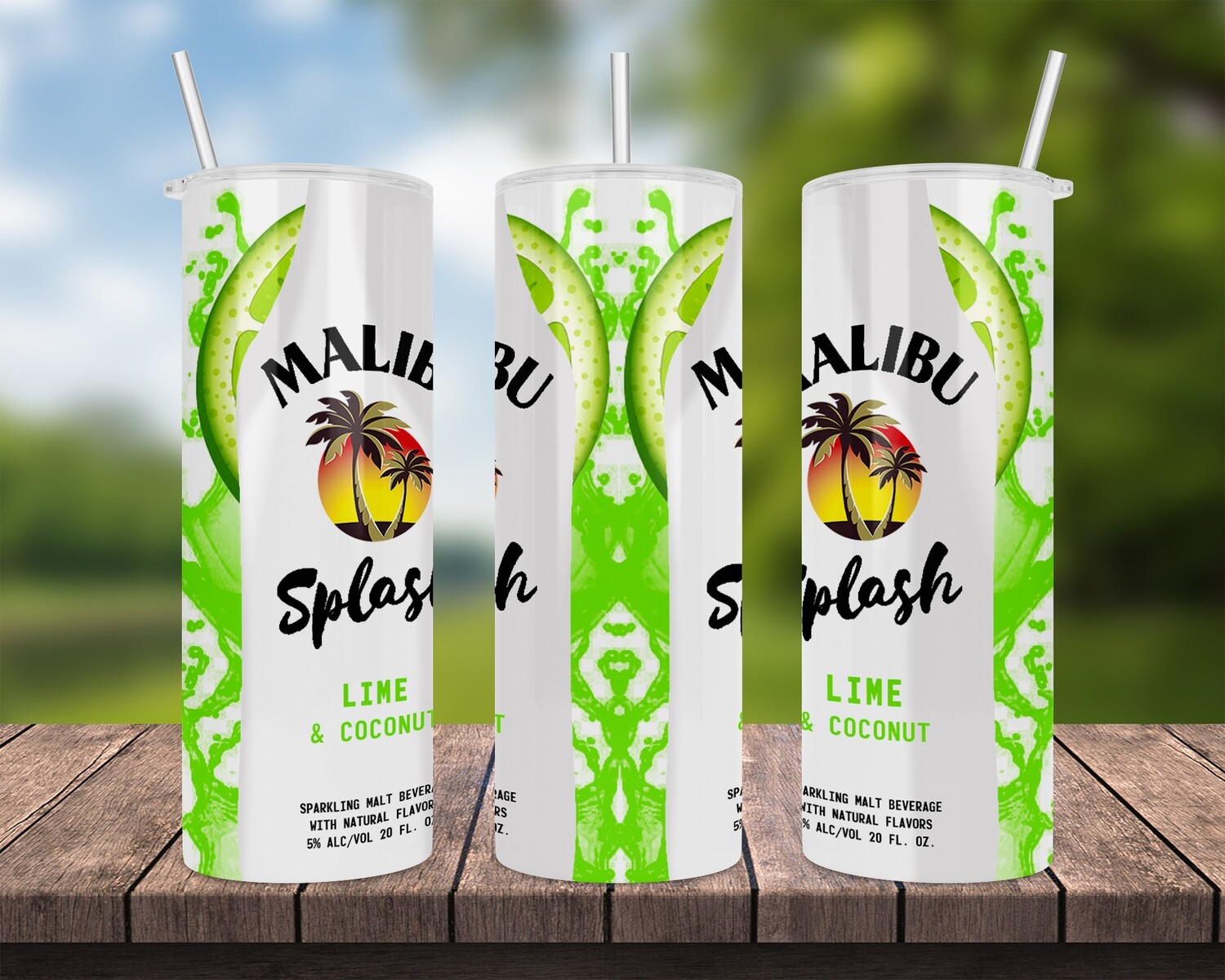 Malibu Splash Lime Tumbler
