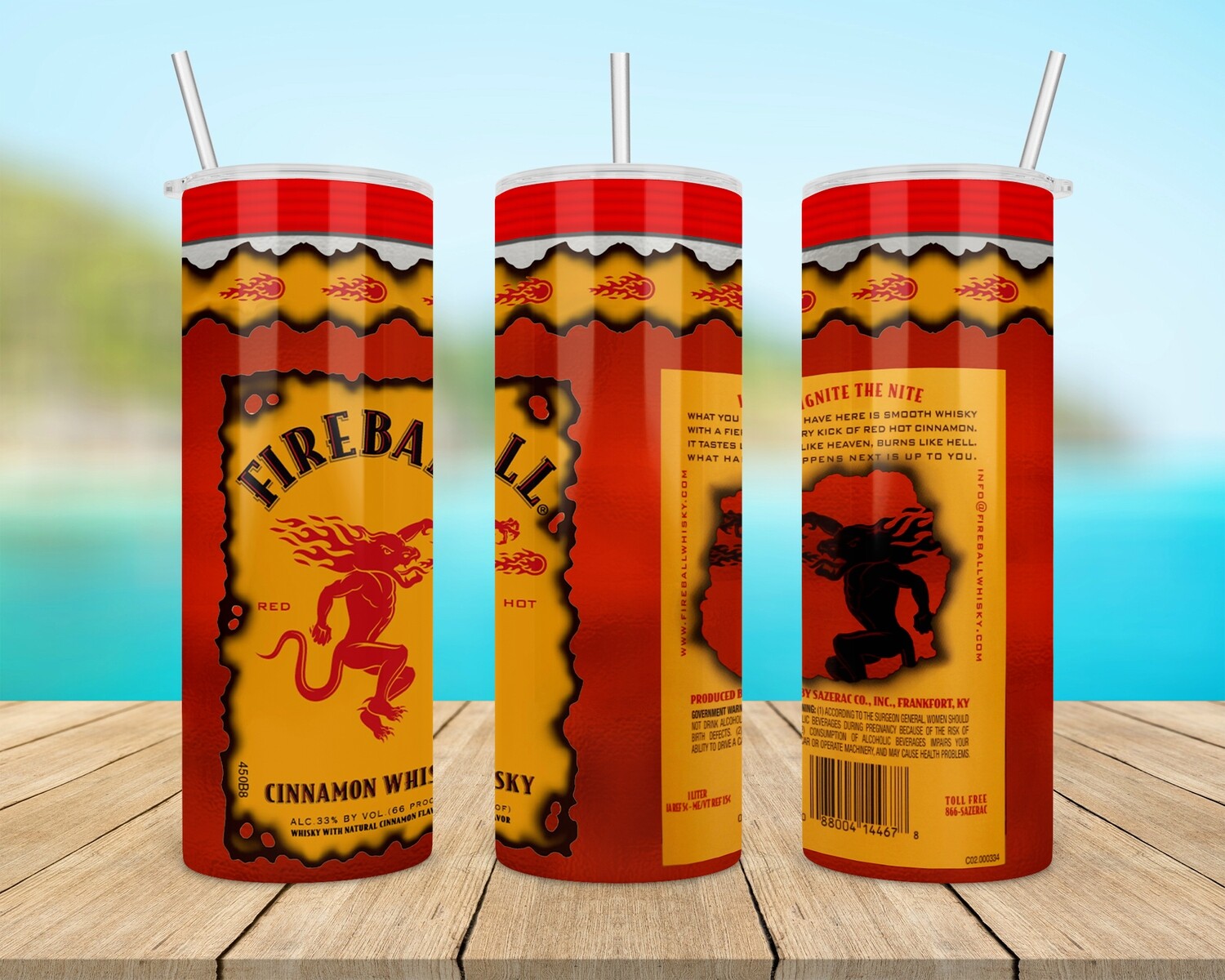 Fireball Whisky Drink Tumbler