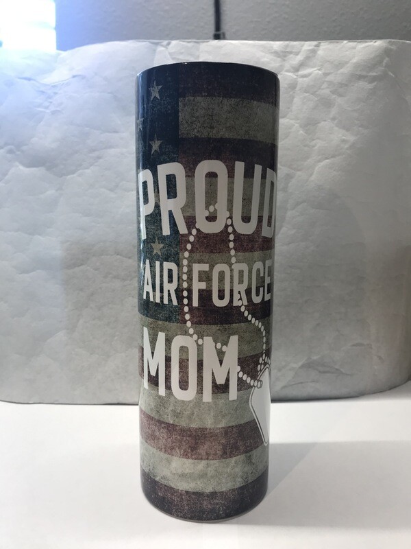 Proud Air Force Mom Tumbler