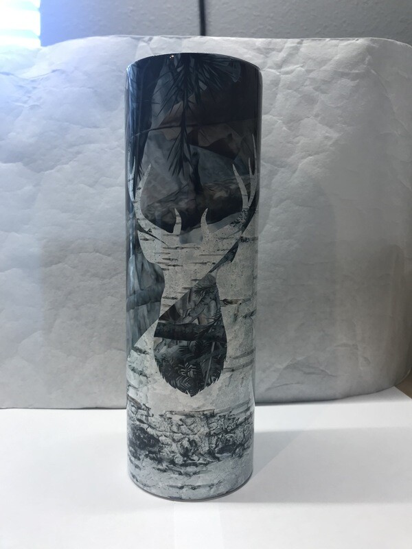 Camo Deer Stag Rustic Hunting Hunter Tumbler