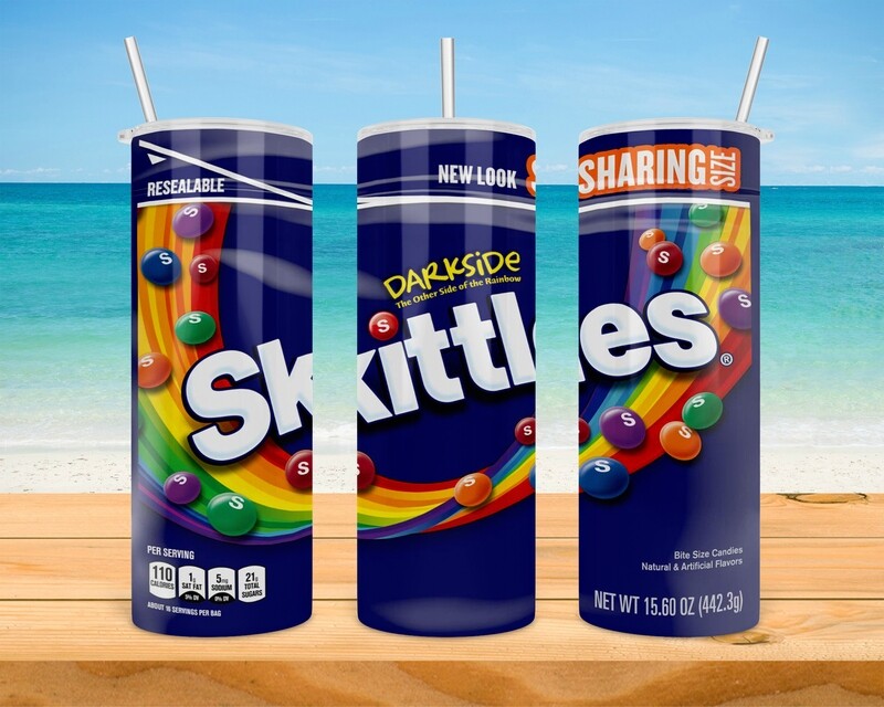 Skittles Dark Side Candy Tumbler
