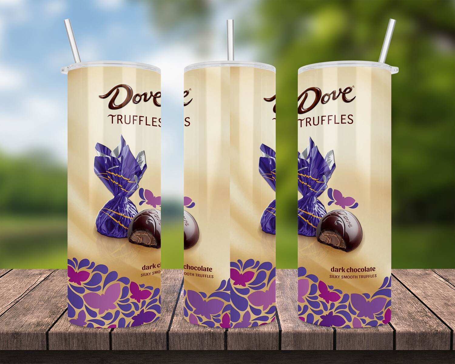 Dove Truffles Candy Tumbler