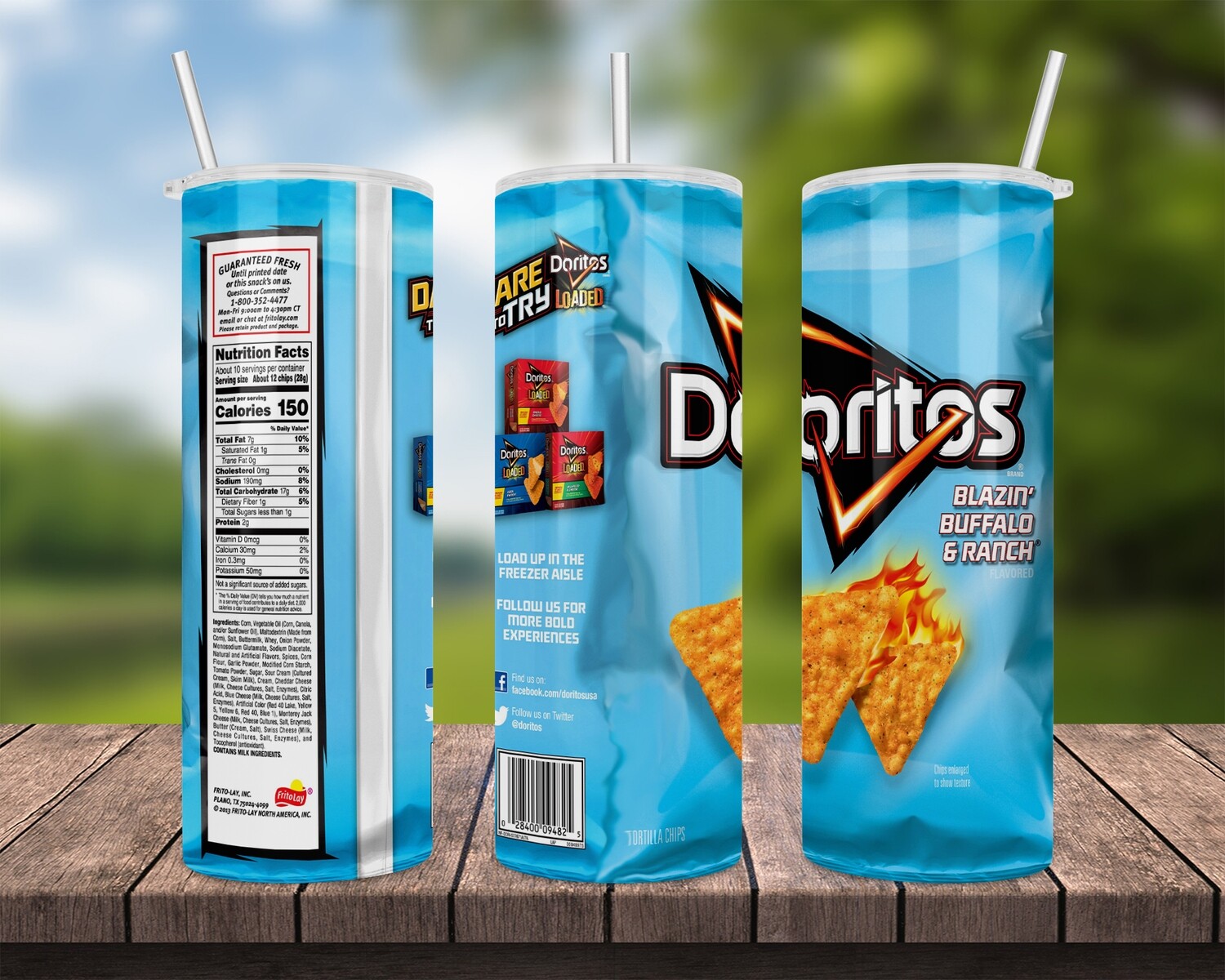 Doritos Blazin Buffalo &amp; Ranch chips Tumbler