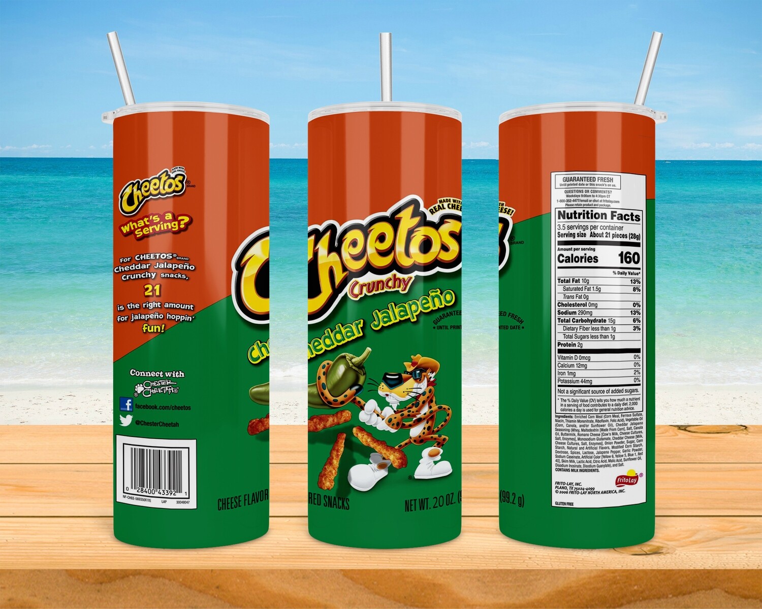 Cheetos Cheddar Jalapeno Chips Tumbler