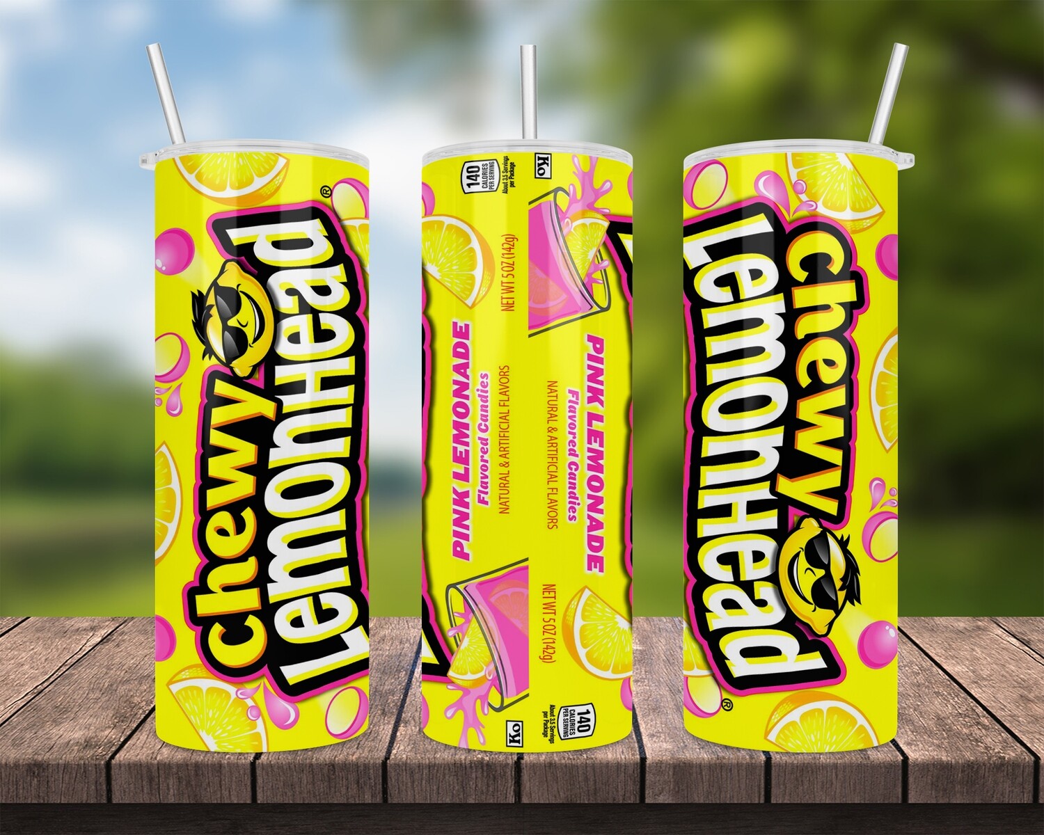 Chewy Lemon Head Candy Tumbler
