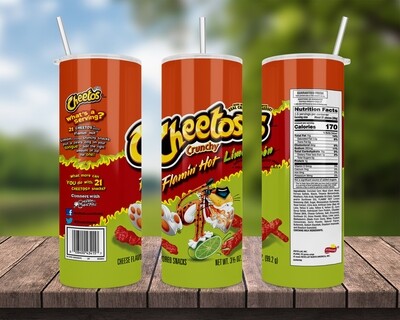 Cheetos Flamin Hot Limon Chips Tumbler