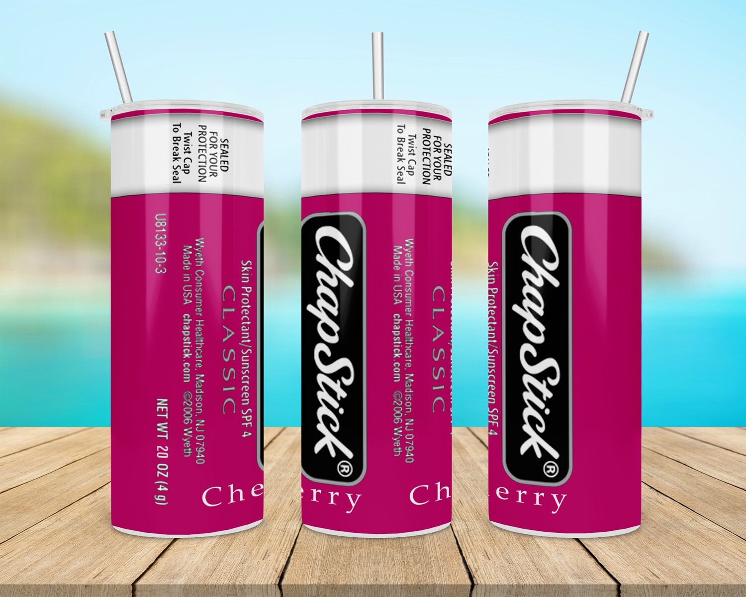 Chap Stick Cherry Tumbler