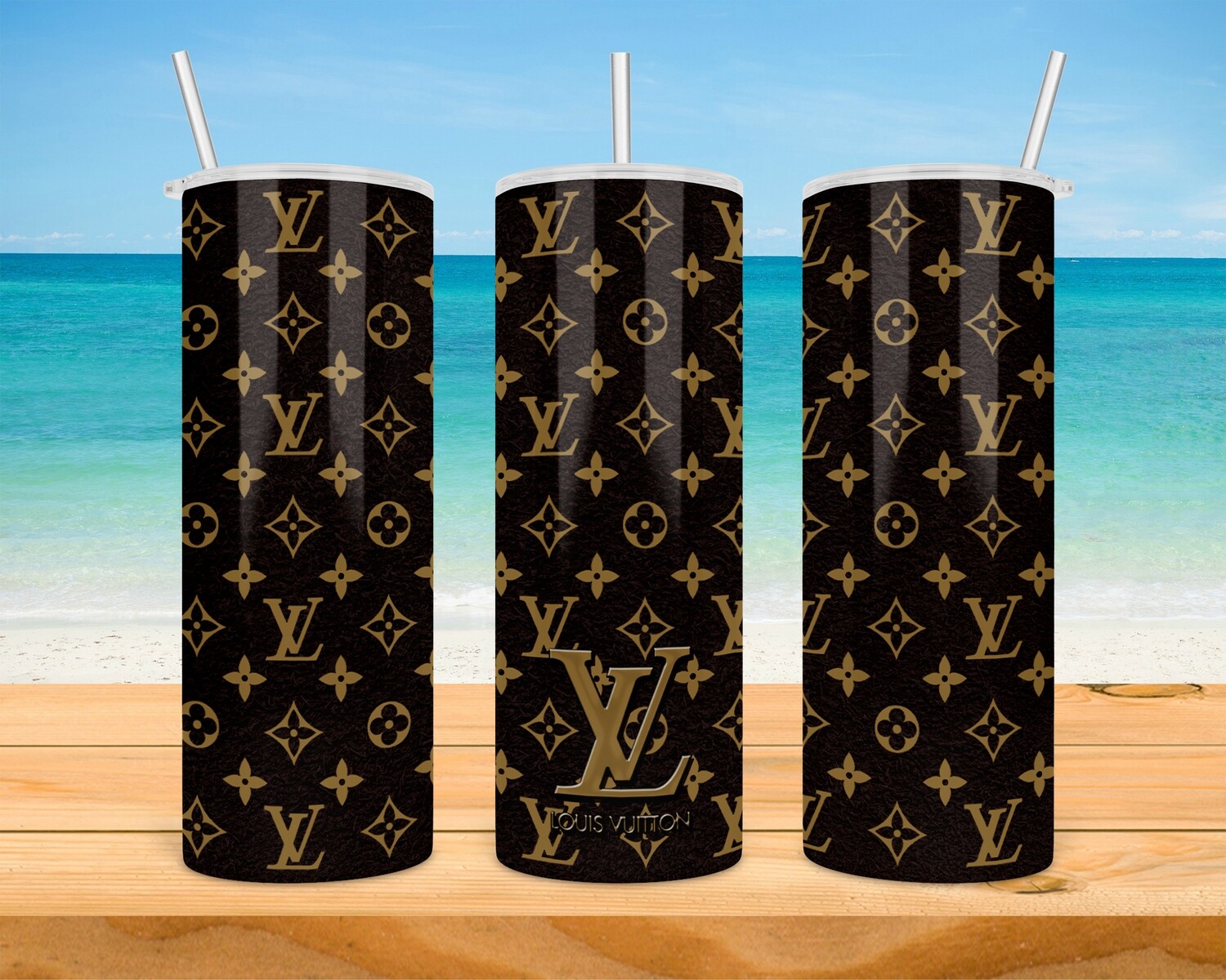 Louis V Inspired Tumbler