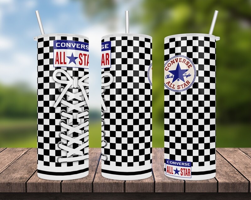 Converse All Star Checkered Tumbler