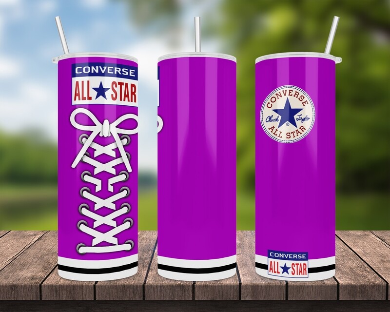 Converse All Star Purple Tumbler