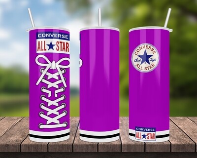 Converse All Star Purple Tumbler