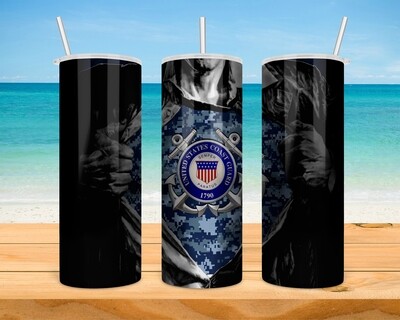 Coast Guard Superman Tumbler