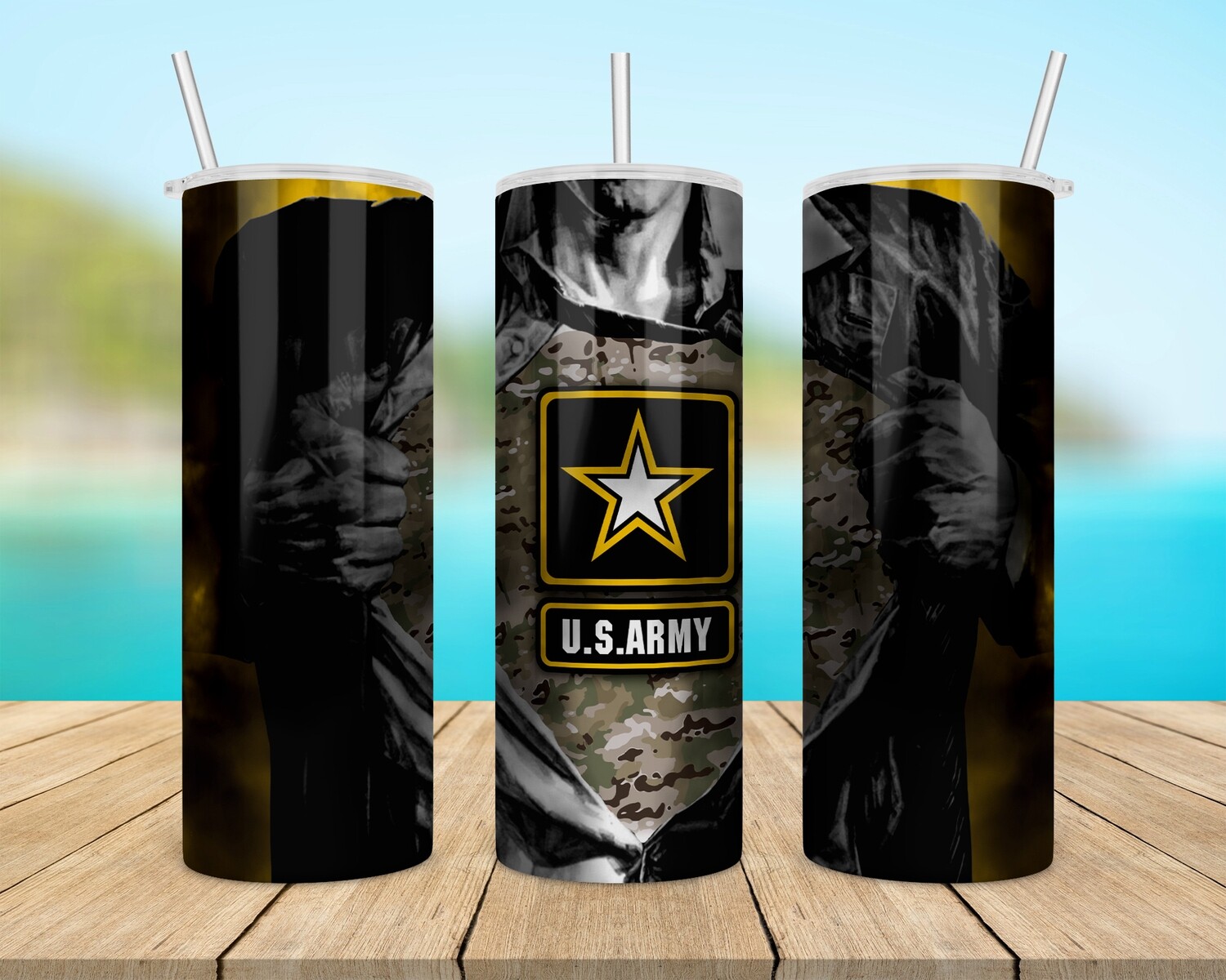 Army Superman Tumbler