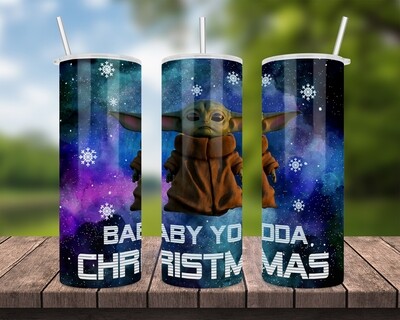 Star Wars Baby Yoda Christmas Tumbler