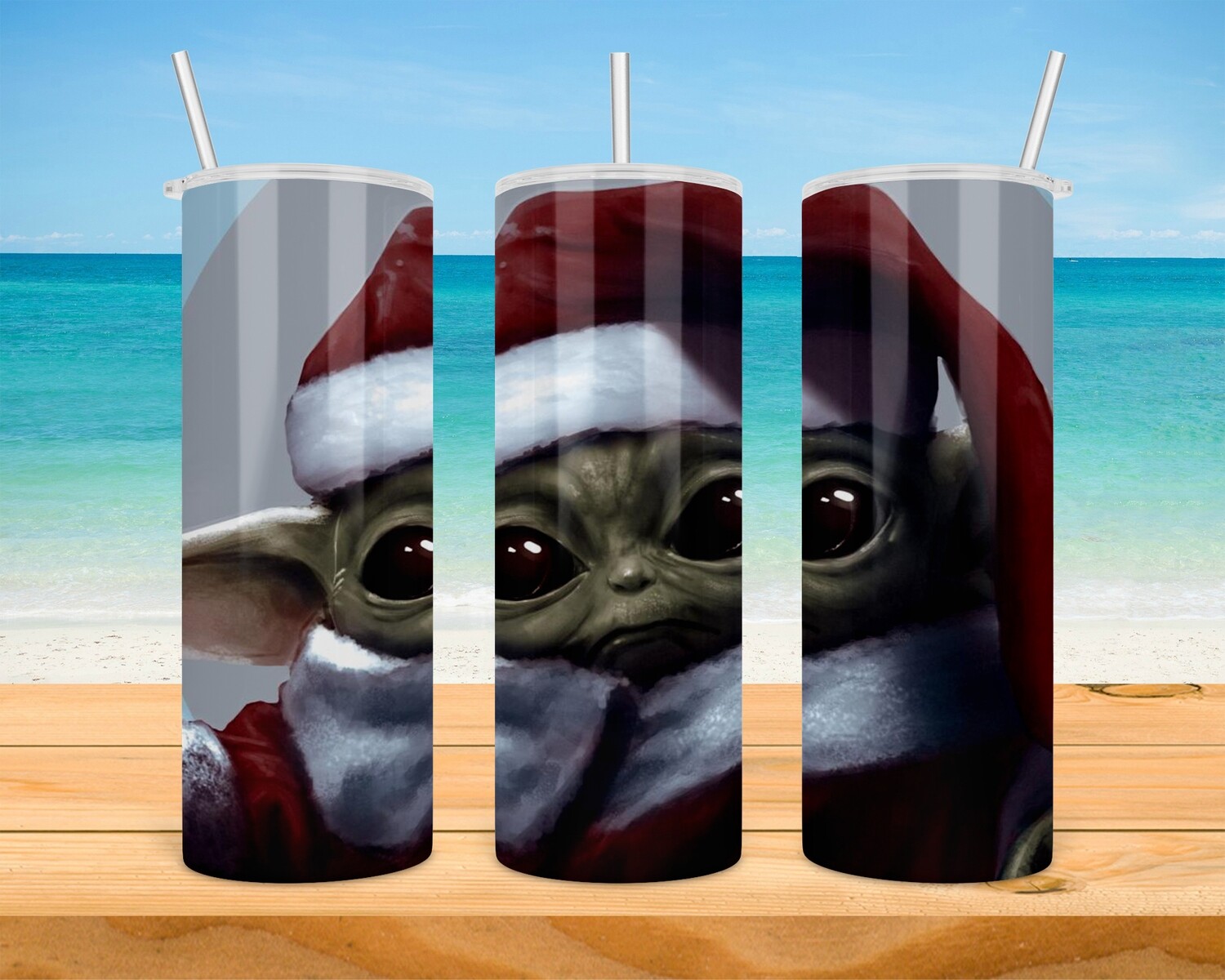 Star Wars Grogu Baby Yoda Christmas Tumbler