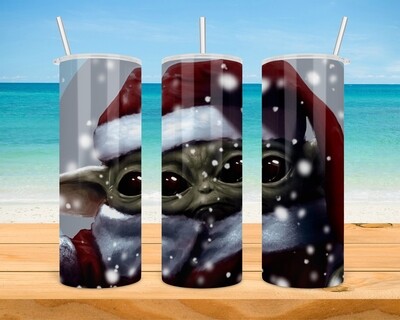 Star Wars Grogu Baby Yoda Christmas Tumbler