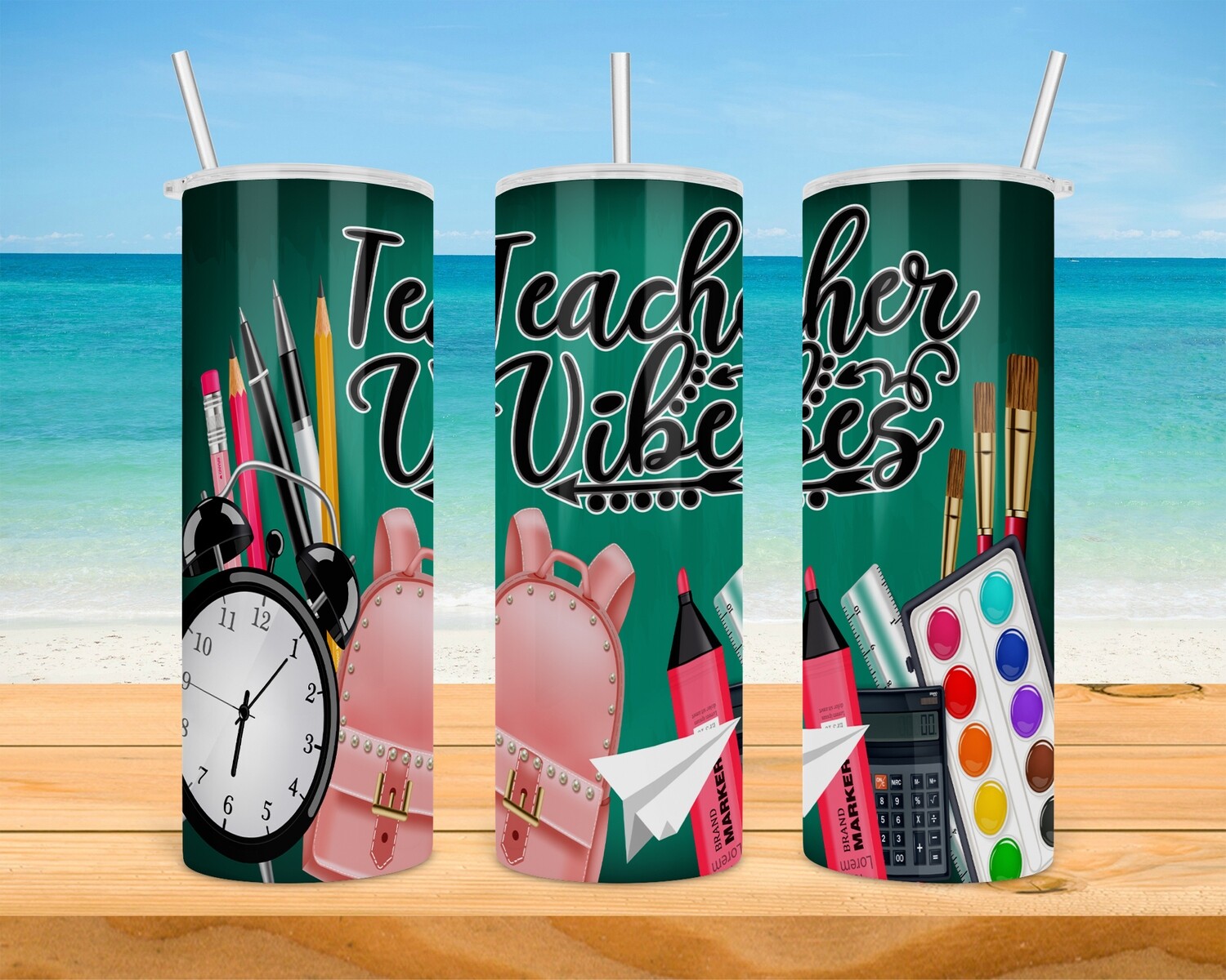 Teacher Vibes Tumbler