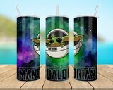 Star Wars Grogu Baby Yoda Mandalorian Tumbler