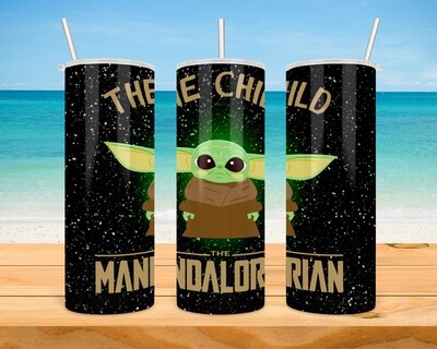 Star Wars Grogu Baby Yoda The Child Mandalorian Tumbler