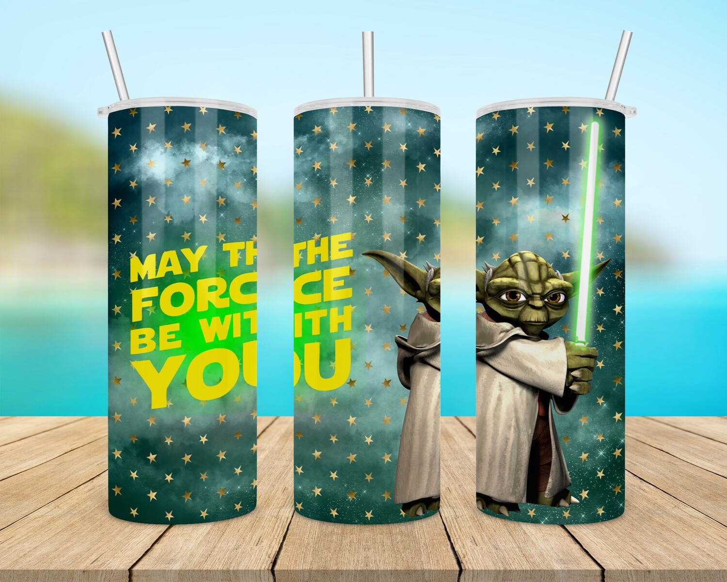 Star Wars May The Force Be With You Yoda Tumbler