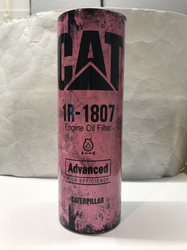 CAT 1807 Pink Oil Filter Grunge Tumbler