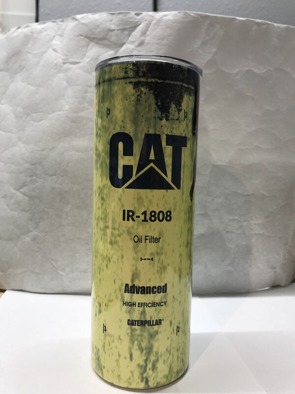 CAT 1808 Oil Filter Grunge Tumbler
