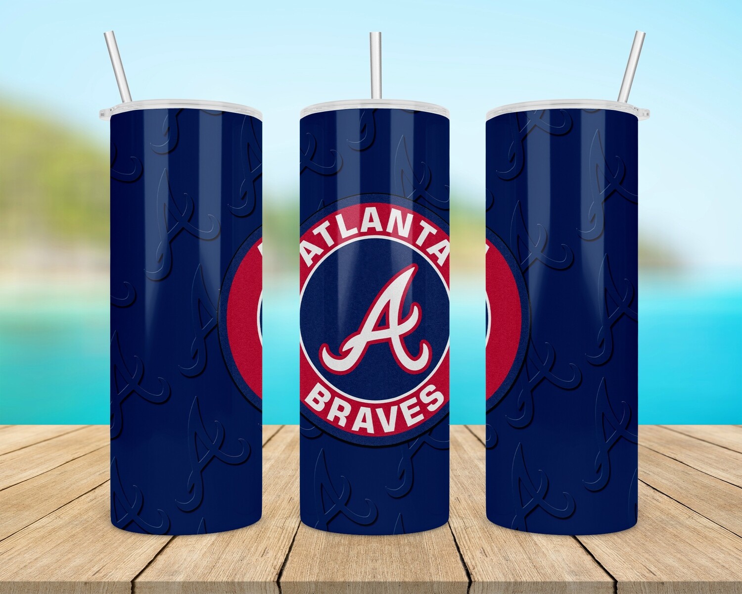 Atlanta Braves Baseball Tumbler
