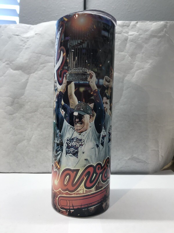 Atlanta Braves 2021 Champion Baseball Tumbler