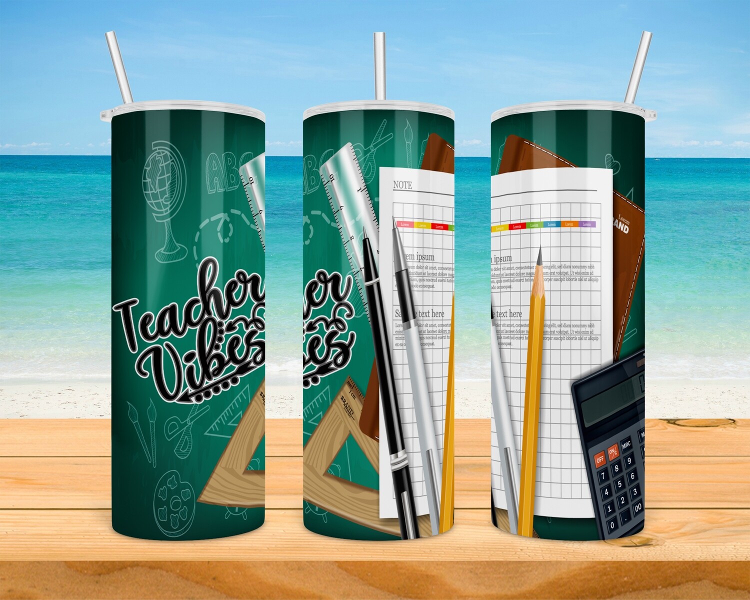 Teacher Vibes Tumbler