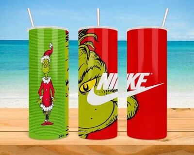 The Grinch Nike Christmas Tumbler