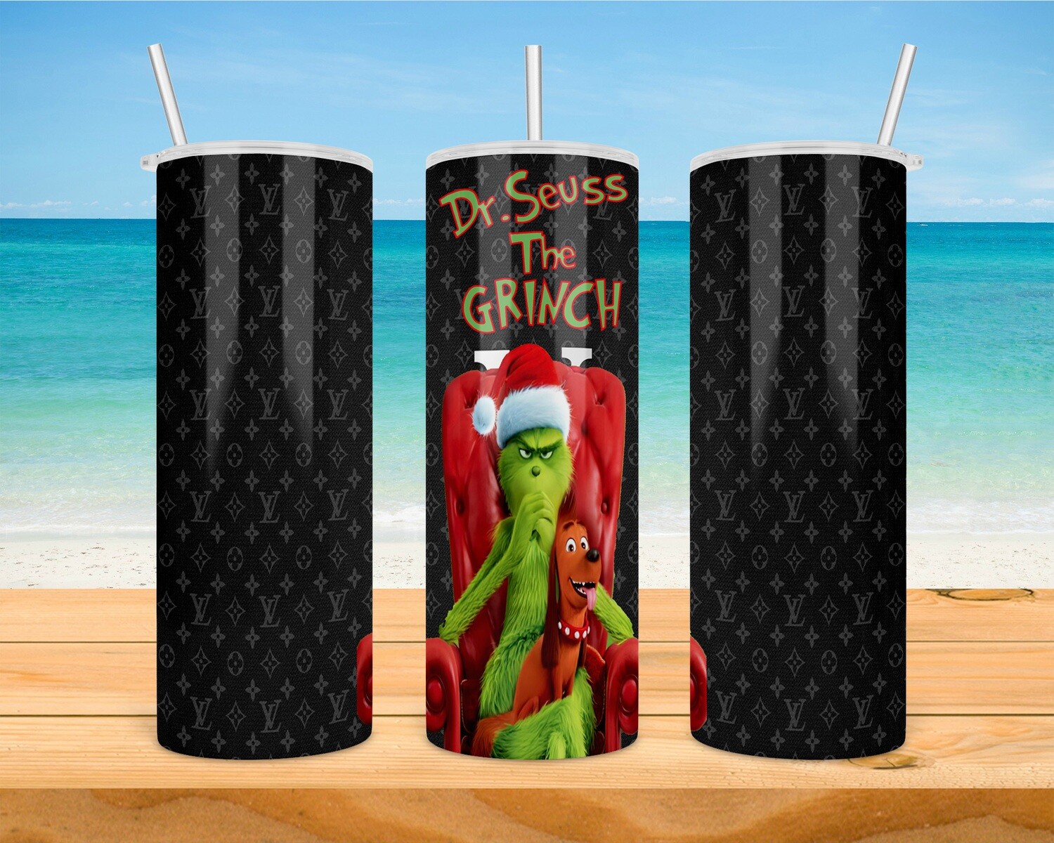 The Grinch Louis Vuitton Tumbler