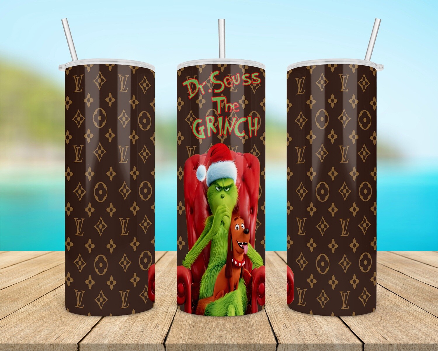 The Grinch Louis Vuitton Tumbler